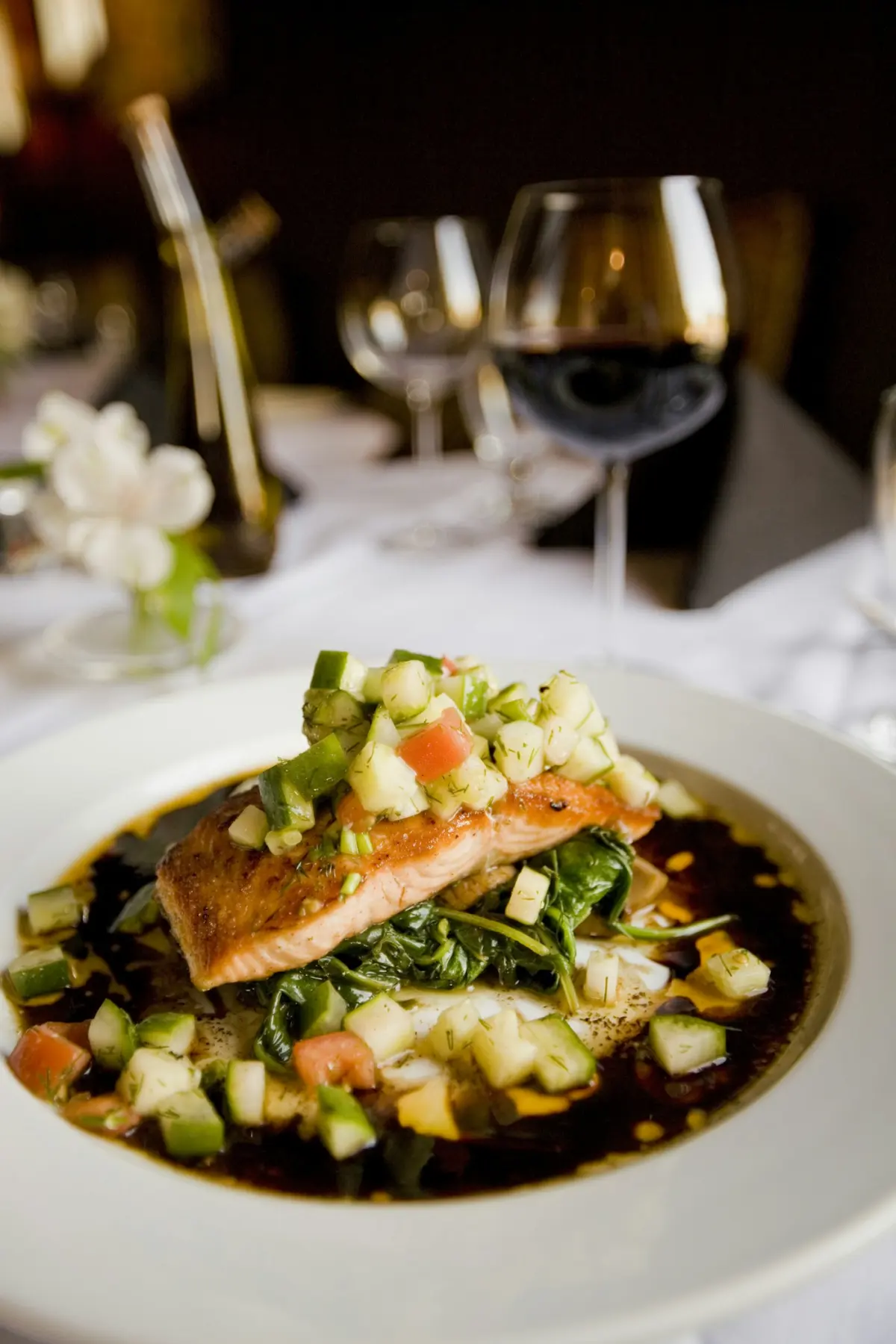 A plated restaurant dish